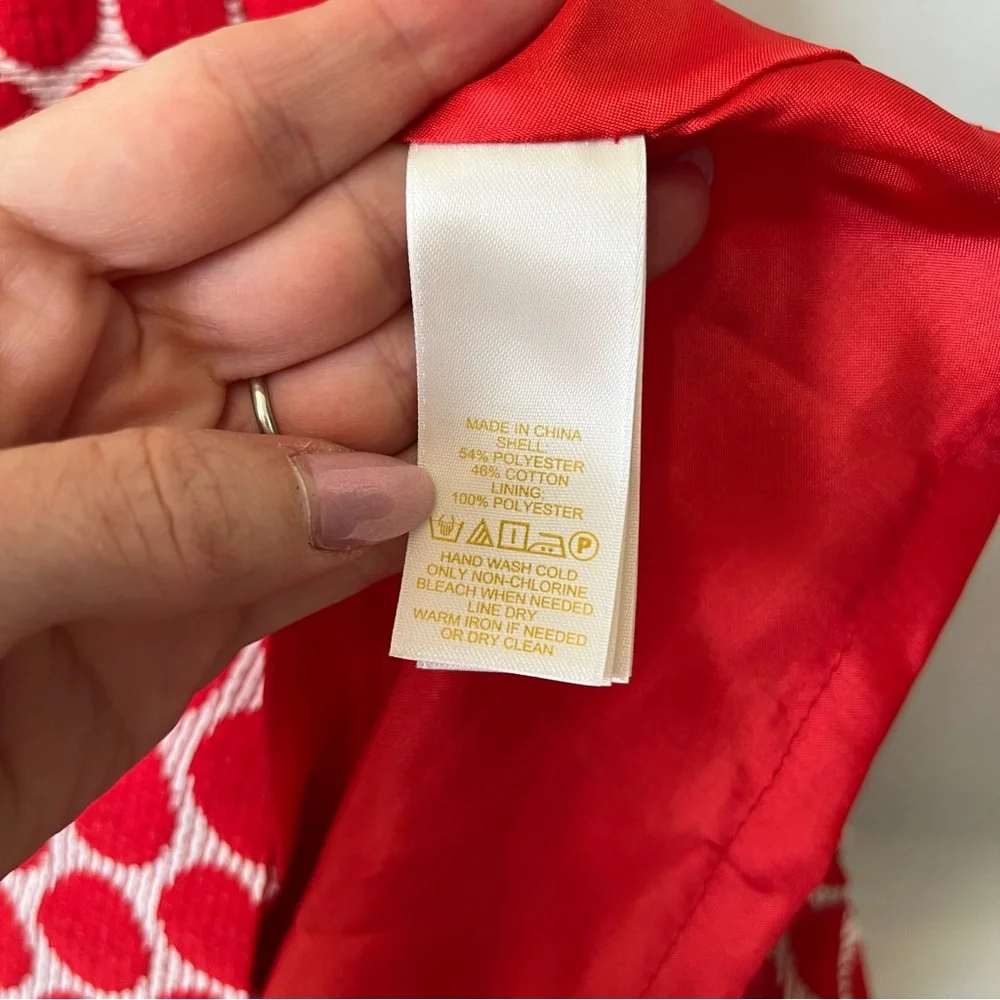 Kate Spade Cory Dress Red Polka Dot Fit & Flare - Picture 5 of 10